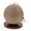 Cat Toy Ball Sisal Cat Scratching Pad Pet Kitten Playing Jumping Catch Toys