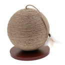 Cat Toy Ball Sisal Cat Scratching Pad Pet Kitten Playing Jumping Catch Toys