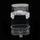 Clear Plastic Pet Bird Pigeon Parrot Finch Drinker Feeder Water Bottle