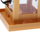 Birds Parrots Pigeon Lantern Style Bird Feeder 12x12x23cm With Lighting