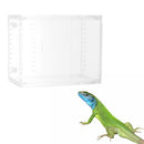 Small Acrylic Clear Pet Reptiles Box Breeding Feeding Tanks Container 10.5x8.5x6cm