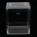 Small Acrylic Clear Pet Reptiles Box Breeding Feeding Tanks Container 10.5x8.5x6cm