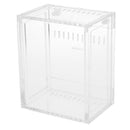 Small Acrylic Clear Pet Reptiles Box Breeding Feeding Tanks Container 10.5x8.5x6cm