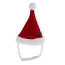 Adjustable Pet Dog Puppy Cat Red Christmas Santa Hat for Pets Winter Party Clothes Xmas Costume Dress Up