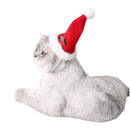 Adjustable Pet Dog Puppy Cat Red Christmas Santa Hat for Pets Winter Party Clothes Xmas Costume Dress Up