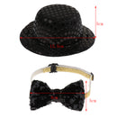Cute, Adorable, Sweet, Special Hat Elastic Bow Tie Bowknot For Pet Dog & Cat