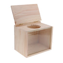 Wooden Pet Hamster Small Animals Bathroom Bath Sand Room Sauna Toilet