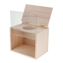 Wooden Pet Hamster Small Animals Bathroom Bath Sand Room Sauna Toilet