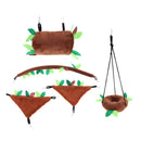 5 pcs Small Animals Hamster Bird Hammock Swing Tunnel Cage Hanging Toys Easy Install In the Cage