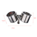 Stainless Steel Cage Coop Double Cup Bird Parrot Animal Food Water Bowl with Clip