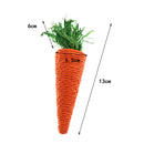 Carrot Shaped Chewing Toy For Rabbit, Hamster, Guinea Pig Make Teeth Healthy