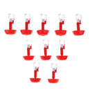 10x Poultry Water Drinking Cups / Chicken, Hen, Duck Goose Automatic Drinker