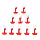 10x Poultry Water Drinking Cups / Chicken, Hen, Duck Goose Automatic Drinker