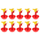 10 Pcs Premium Chicken Waterer Cups Poultry Goose Birds Pigeon Water Bowls