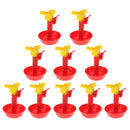 10 Pcs Premium Chicken Waterer Cups Poultry Goose Birds Pigeon Water Bowls
