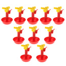 10 Pcs Premium Chicken Waterer Cups Poultry Goose Birds Pigeon Water Bowls