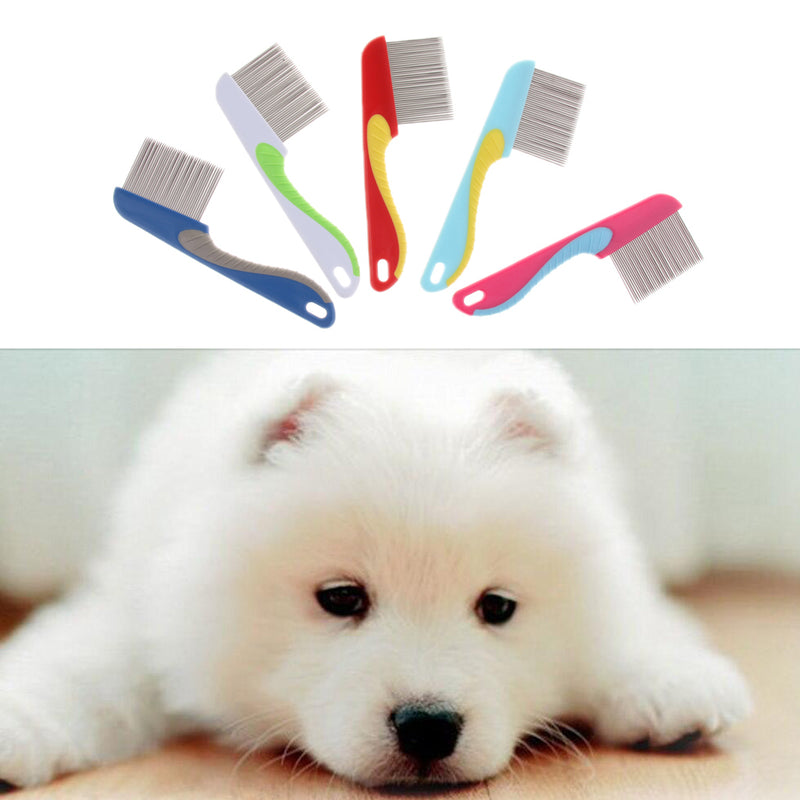 5x Pet Flea Ovum Comb Durable Grooming Comb For Dog Cat