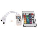Remote Controller 24 Keys for Multicolor RGB LED Strip Lights, Wireless 360 Degrees Controllable Through Wall / Obstacle