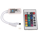 Remote Controller 24 Keys for Multicolor RGB LED Strip Lights, Wireless 360 Degrees Controllable Through Wall / Obstacle