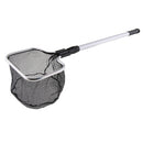 Square Handle Fishing Nets Stainless Steel Extensible Foldable Pole Handle Fishing Net Durable