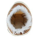 Warm Cat Dog Kitten Cave Pet Bed House Puppy Footprint Igloo Nest Kennel with PP Cotton Cushion