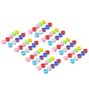 50 Pcs Plastic Pigeon Leg Rings Bird Rings Identification Race Colorful Ring