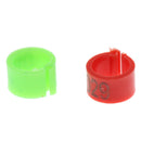 50 Pcs Plastic Pigeon Leg Rings Bird Rings Identification Race Colorful Ring