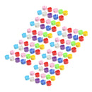 50 Pcs Plastic Pigeon Leg Rings Bird Rings Identification Race Colorful Ring