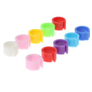 50 Pcs Plastic Pigeon Leg Rings Bird Rings Identification Race Colorful Ring