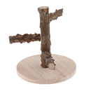 Portable Wooden Bird Parrot Desk Stand Training Stand Perch Stand Game Frame
