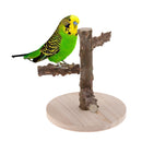 Portable Wooden Bird Parrot Desk Stand Training Stand Perch Stand Game Frame