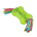 Resistant Chew Pet Dog Molars Chew Toy Cotton + Rubber Teeth Cleaning Toy