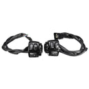 Pair Motorcycle 1" 25mm Handlebar Control Switch With Wiring Harness For Harley