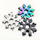 Set of 2 Snowflake Keyrings with Hexagonal Screwdriver