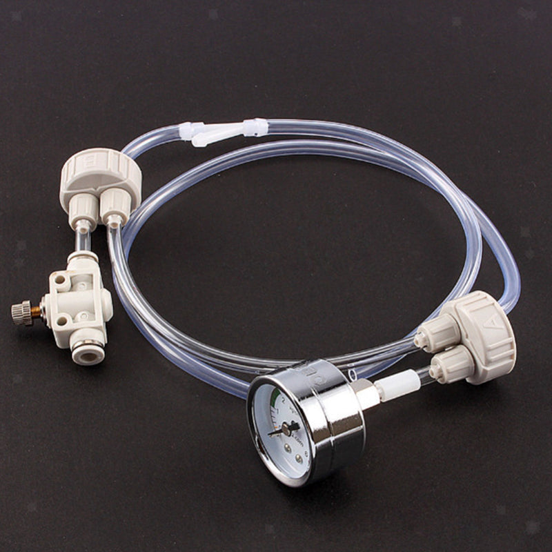 DIY Aquarium Planted Tank CO2 System Kit Tube Valve Guage Bottle Cap, Provide