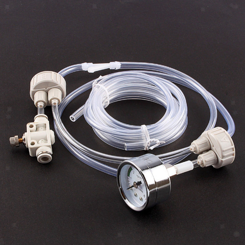 DIY Aquarium Planted Tank CO2 System Kit Tube Valve Guage Bottle Cap, Provide