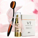 2in1 30ml Block Defect Whitening Cream Lotion Face Skin Care Concealer + Makeup Brushes