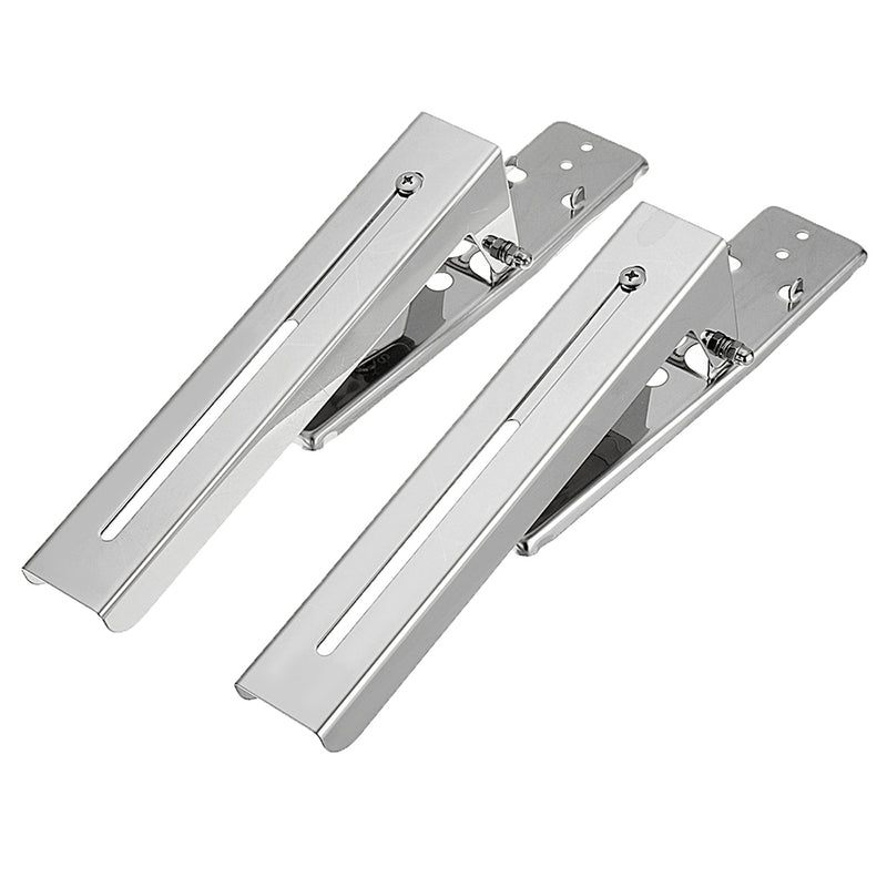 304 Stainless Steel Microwave Oven Rack Retrackable Foldable Wall Mounted Stand Kitchen Storage Rack Bracket With Two Removable Hooks