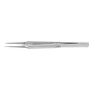 Grey Straight Head Titanium Alloy Tweezers Professional Maintenance Tools 0.15mm Edge Precision