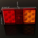 Pair 12V LED Rear Trailer Truck Tail Brake Stop Indicator Turn Signal Light Lamp