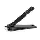 Bevel Black Stainless Steel Nail Clipper Anti-slip Handle Toenail Clipper Manicure Tool