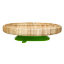 Baby Bamboo Suction Bowl Plate and Matching Spoon Set Kids Put Feeding Bowl
