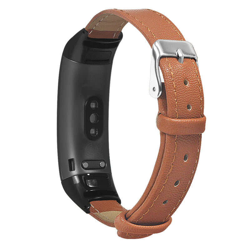 Bakeey Ultra-thin Genuine Leather Replacement Watch Band for Huawei Honor Band 5&4 Smart Watch
