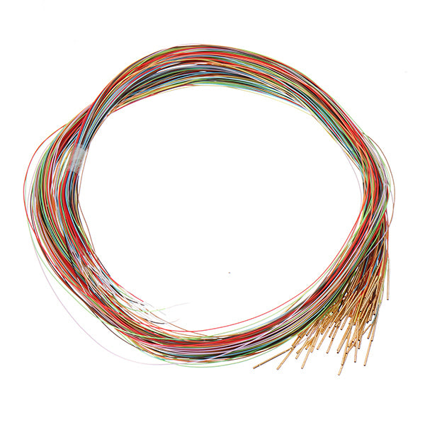 200Pcs R50-2W7 Length 17.5mm Spring Test Probe Receptacle Pre-wired