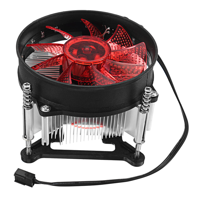 90*90*25mm 4Pin 12V Red Blue Green LED CPU Cooler Cooling Fan for Intel 1150 1155 1156 1151