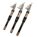 ZANLURE 1.8-3.6m Carbon Fiber Telescopic Fishing Rod Mini Superhard Spinning Fishing Rod