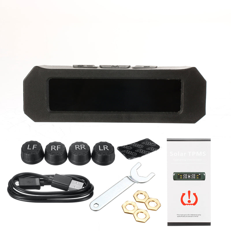 Car Solar TMPS Tyre Pressure Monitoring System Wireless Colour Screen Automatic Switch Tire Tyre Pressure Monitor Detector