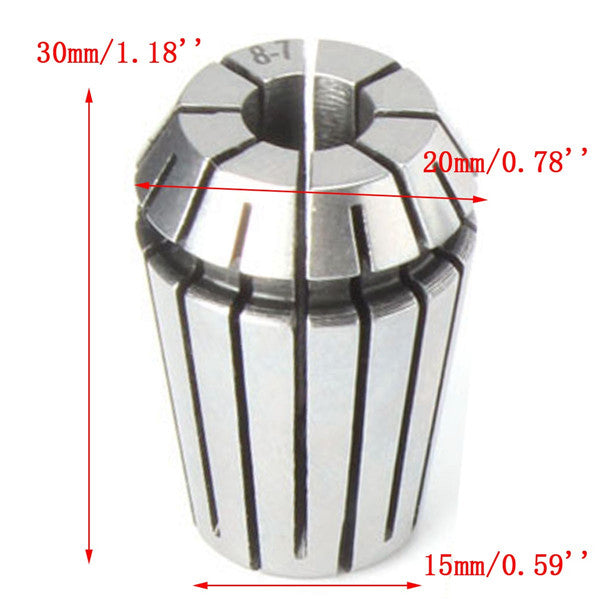 6pcs ER20 Chuck Collet 2mm to 12mm Spring Collet Set For CNC Milling Lathe Tool