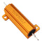 RX24 50W 50R 50RJ Metal Aluminum Case High Power Resistor Golden Metal Shell Case Heatsink Resistance Resistor