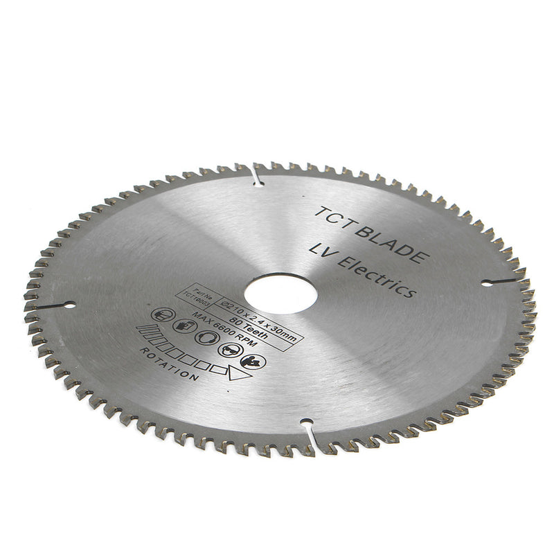 TCT 210mm 80T Circular Saw Blade 30mm Bore HSS Cutting Disc